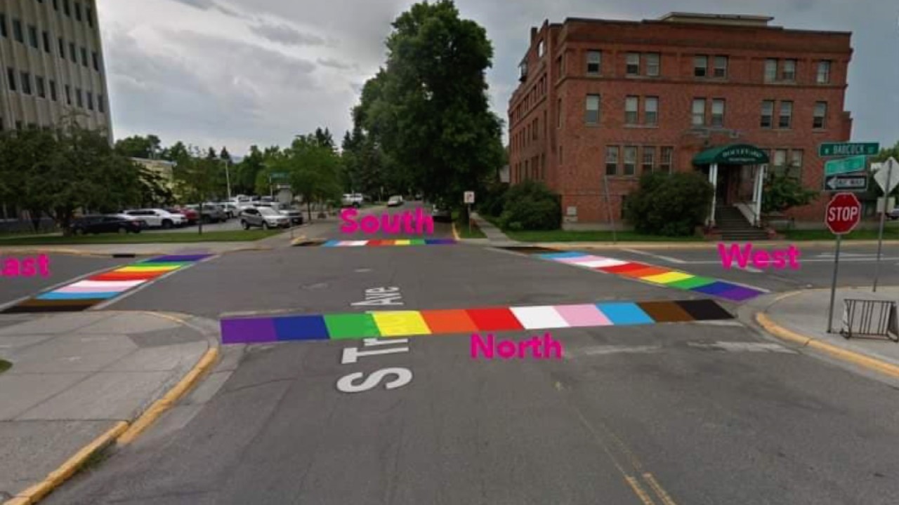 Bozeman to Paint 8 Crosswalks Rainbow Colors In Honor of LGBTQ+ Pride