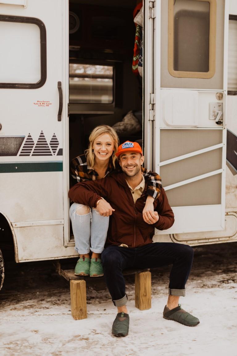 Mary and hubby in RV