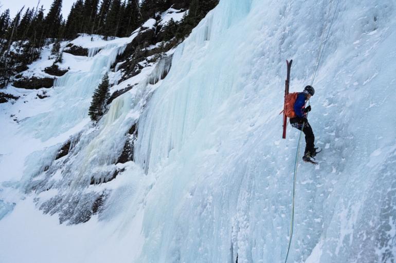 Ice climbing