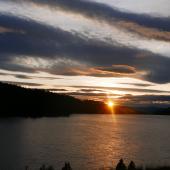 Sunset along the Blackfoot watershed