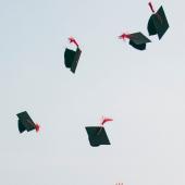 College graduation hats